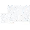 various Set Lenzuola Lettino 60x120 cm, 3 Pezzi, Luna Blu/Bianco | 100% cotone morbido e traspirante per il lettino e il riposo quotidiano.