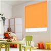 Blindecor Ara | Tenda a rullo traslucida tinta unita - Arancia, 160 x 250 cm (Larghezza x Altezza) | Dimensioni del tessuto 157 x 245 cm | Tenda per interne