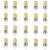 Shen Shuai G4 LED Lampada a risparmio energetico 24 SMD 2835, 3W DC 12V Bianco Caldo 2700-3200K Adatto per ufficio, cucina, soggiorno e così via,20 pezzi (bianco caldo)
