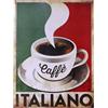 KUSTOM ART Poster Decorativo da Parete Serie Pubblicità Vintage Caffè Italiano Stampa Artistica su Carta Patinata 40x30 cm Senza Cornice
