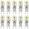 Generic Lampadina G9 LED Dimmerabile 3W, 10Pack, Senza Sfarfallio 220V-240V 300 Lumen 360 ° Angolo di Fascio, Lampadine G9 3W Equivalente 30 Watt(Bianco Freddo)