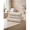 GX GARGIX Set Asciugamani Bagno 3 Pezzi in Spugna 100% Cotone - Morbidi, Assorbenti e Resistenti - Set Viso, Ospite e Telo Bagno - Ideale per Casa, Bagno e Regalo