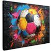 MuchoWow© Quadro Moderno Soggiorno Decorazioni Da Parete Quadri Su Tela Da | 70x50 cm - Salotto Grandi Foto Con Cornice Stampe Su Tela Camera Da LettoGraffiti - Street art - Sport - Art - Banksy