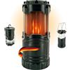 SCHWAIGER - CALED2 533 - Lampada da campeggio a LED per il giardino o in campeggio | Con pratici magneti e ganci nella parte inferiore | Effetto fiamma per l'atmosfera di falò