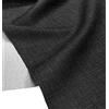 A-Express Morbida Tessuto Effetto Lino Tenda Borse Progettista Stoffa Materiale di Sartoria 145cm Larghezza - 5 Metri 500cm x 145cm Nero