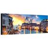 Wallazz Quadro su Tela Veneto - Quadri Moderni Soggiorno - Venezia, Verona, Padova, Vicenza, Treviso, Cortina - Stampa su Tela Canvas HD - Quadro Moderno Soggiorno 50x150 cm