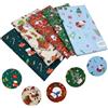 aufodara 5 Pezzi Grande Tessuto Cotone Natale 50 x 80 cm Tessuti Natalizi Patchwork Cucito Creativo DIY Fatto a Mano (Multicolore - B)