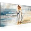Runa Art Quadri Moderni Spiaggia e mare 100L x 40l cm L'immagine Tela Non Tessuta Blu cielo Soggiorno Camera da letto Ufficio Amore 060712a
