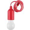 Junerain Lampadina a LED con cavo di tiraggio, lampadina a LED colorata a forma di lampadina a LED a batteria, luce notturna portatile for feste, matrimoni, festival, campeggio, cameretta dei bambini