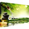Wallazz Quadri Moderni Soggiorno Zen, Natura, Amore, Cuori, Fiori - 100% Made in Italy - Stampa HD su Tela Canvas - Quadro Camera da Letto - Qualità Artigianale - 60x120cm