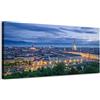 Generico Panorama di Torino con Mole Antonelliana - Quadro stampa su tela con telaio in legno - 100x50 cm