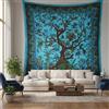 Craft Trade Blu Elefante Arazzo Telo da Parete Indiano Arazzi Appeso al Muro Boho Tapestry per Della Casa Soggiorno e Camera da Letto- 137 x 213 cm