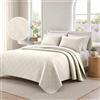 CYCMACO Copriletto Trapuntato Sottile, 220x260cm, Copriletto Leggero Primavera-Estate, Fresca Coperta Matrimoniale, Doppio Latocopertura Letto Coperta Per Letto E Divano, Beige