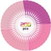 Bouiexye - 200 nappine per segnalibri, in serie rosa, in morbida seta fatte a mano, da 13 cm, in massa, per creazioni artigianali, creazione di gioielli fai-da-te, decorazioni regalo