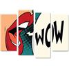 islandburner Quadro su tela Pop Art Mouth Wow! Cartone animato comico Quadri Stampe Immagini Murale Decorazione da parete
