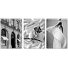 SALVADERO Set di 3 Poster Lusso & Moda Bianco e Nero - Poster Fashion, Decorazione da Parete, Senza Cornice (COCO 31, 42L x 30l cm)