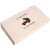 Creative Deco Scatola Portasoldi Natale in Legno, 18 x 10 x 3,5 cm | In legno, con coperchio, per regali di Natale in denaro e piccoli oggetti, da collocare sotto l'albero