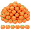 YUEXNKO Décoration Autunnali Zucca,60 Pezzi Mini Zucche Finte Decorative,Mini Piccola Autunnali Zucca Artificiale,Zucche Finte Autunnali per Halloween Decorazioni Festa Halloween Tavolo Tema Autunno