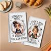 Generic 2 Pezzi Strofinacci da Cucina Divertenti Sassy Lady 35,6x61 cm, Retro Assorbenti in Microfibra Strofinacci Decorativi da Tè, Strofinacci a Nido d'Ape per Cucina Casa Bagno 1