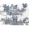 Italian Home Textile Company Toile De Jouy Tessuto al Metro e Tovaglie Varie Dimensioni | Blu Notte e Rosso Antico Colori Disponibili | Made in Italy | 100% Puro Cotone (Blu Notte, 1 metro x 1,80 m Altezza)