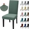 Ystyle Coprisedie con Schienale Elasticizzati 2 Pezzi, Verde Chiaro | Copri Sedie Soggiorno Universali, Fodere Sedie Antigraffio Gatto Resistente, Coprisedia Moderno Lavabile Antimacchia