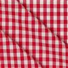 Mondo Tessuti - Tessuto Cotone a Quadretti in Diverse Misure PURO COTONE 100% TESSITO NON STAMPATO ALTEZZA 150CM - Al metro (Quadro Grande, Rosso)