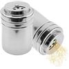 SHENGYIG Coperchio Girevole in 2 Pezzi con Coperchio, Saliera Grande | In Acciaio Inox 304, Contenitore per Spezie Multifunzione, in Acciaio Inox, Adatto per Conservare Sale, Zucchero e Pepe