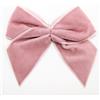 Italian Options Fiocchi autoadesivi in morbido velluto, confezione da 6 pezzi, larghezza fiocco 10 cm, rosa vintage