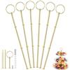 AOROPS 6 Pezzi Supporto per Vassoi Torte Alzata, 3 Piani per Torte Nuziali Supporto per Vassoi Torte, Aste per Supporto Per Torta Alzatina per Torta Accessor per Party Matrimonio Compleanno(Oro)