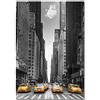 Panorama Quadro su Tela Canvas Stampe da Parete Taxi di New York 70 x 50 cm - Telaio in Legno Incluso - Quadri Moderni Soggiorno