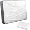 Varenzya Sacco per Materasso 200 X 240 cm (Spessore 35 cm), Impermeabile | Tenuta di Polvere Custodia Materasso Riutilizzabile Matress Moving Bag per Traslochi, Deposito e Trasporto (Trasparente)