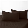 Ystyle Federe Cuscino Letto Impermeabili 50x80cm (Set di 2), Federe Copricuscini Letto Antigraffio, Federa da Cuscino Antiacaro, Chiusura a Busta, Ipoallergico Lavabili Resistenti, Caffè Scuro