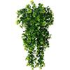 OIXEYA Pianta Finta Cadente, Piante Pendenti Artificiali, Simulazione Piante Finte da Interno Appesa Edera Verde Appesa per Matrimonio Giardino Balcone Camera da Letto Interna Decorazione Della Parete
