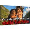 ConKrea - Caricatura dalla Tua Foto Personalizzata | 50x30cm | Stile Cartone Animato | Quadro su Tela Canvas | Idea Regalo Divertente per Famiglie e Coppie