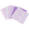 Luabue 6 Pezzi Tessuto Cotone Stoffa Patchwork Stoffe 50x50 cm Viola | Stoffa Patchwork Rotoli Bambini Stoffa Cotone Tessuto Stampato per Vestiti Cucito Creativo DIY Fatto a Mano
