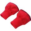 WaiYeeHei 1 paio di polsini tubolari in maglia elastica, materiale di ricambio per giacche imbottite, cappotti, maniche, polsini, cucito, fai da te, rosso