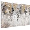 murando - Quadro Astratto 60x40 cm 1 Pezzo - Stampa su Tela Canvas con Struttura - Quadri Moderni Camera da Letto - Murale Arte Decorazioni da Parete Immagini Decori - Foglie b-A-0823-b-a
