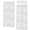 Dilireba 2 Pezzi Shoe Storage Organizer con Gancio, Scarpiera Sopra la Porta, Portascarpe da Appendere Camper, Organizer per Scarpe, Scarpiera da Appendere Sopra la Porta per Cucina,Camera da Letto (Bianco)