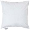 Homescapes, cuscino alla francese bianco in cotone naturale 100% con imbottitura in piume d'oca, antiacari, cuciture a punto doppio, anallergico, lavabile in lavatrice, White, 20 x 20 (50 x 50 cm)