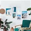 Nacnic ® - Set di 6 Poster fotografie in bianco e nero - Stampe Decorative da Parete - Quadri Moderni per Soggiorno - Inverno, neve, montagna- Poster da parete A3-A4 - Senza Cornice