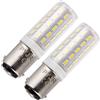 PYRJIN Ba15d lampadine LED 5W AC 220V, PYJR Baionetta Doppio Contatto, Bianco Freddo 6000K, Equivalente a Lampadina Alogena da 35W, per Cucire Macchina Lampade Illuminazione, Non-Dimmerabile.(2 pezzi)