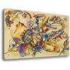 Printerland Quadro Moderno Soggiorno KANDINSKY Arte contemporanea Quadri moderni Astratti da Parete XXL grande Stampa su tela Canvas Decorazione Murale muro Arredo Camera da letto Cucina (9, 50x70 cm)