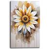 Printerland Quadri Moderni Soggiorno Verticale FIORI Quadro moderno FIORE da Parete grande XXL Stampa su tela Canvas Decorazione Murale muro Arredo Camera da letto Cucina (19, 40x70 cm, Canvas intelaiato)