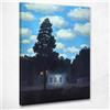 CheQuadro! L'impero delle luci Magritte, quadro grande stampa su tela di alta qualità, fine art, intelaiato pronto da appendere bsa19-50x70 cm