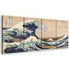 murando - Quadro Moderno per Soggiorno Grandi, Katsushika Hokusai, 80x30 cm | Chiodi Inclusi, 1 Pezzo, Murale Arte, Stampe da Parete, Resistenti Allo Sbiadimento, Produzione Europea