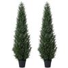 CROSOFMI Piante Finte da Esterno Cedar Tree Grandi 155 cm Piante Artificiali da Interno Alte Decorazioni (2 Pack) (JF-BS1.5-2)