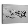 ARTTOR Stampe da Parete 100x70 cm Quadro su Tela Bianco e Nero Persone - 4566 | Manualmente Scritto Mani Quadro Decorativo 1 pezzo Soggiorno Camera da Letto Arte da Parete Decorazione da Parete ARTTOR
