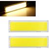 ShuoHui 2 X COB LED Panel Faretto Luce Spot Spot Luce Bianco Caldo 120 X 36 mm 10 W 12 V (Bianco Caldo)