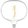 BeBulbs Lampadina LED Trasparente 10W 1100Lm E27 2700K Dimmerabile (Trasparente Ellipse 220)