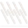 AHANDMAKER 8 guide estraibili per cestini o bidoni, armadietti, guide adesive in plastica, guide per cassetti laterali, kit di guide bianche per cassetti, accessori per riporre e organizzare